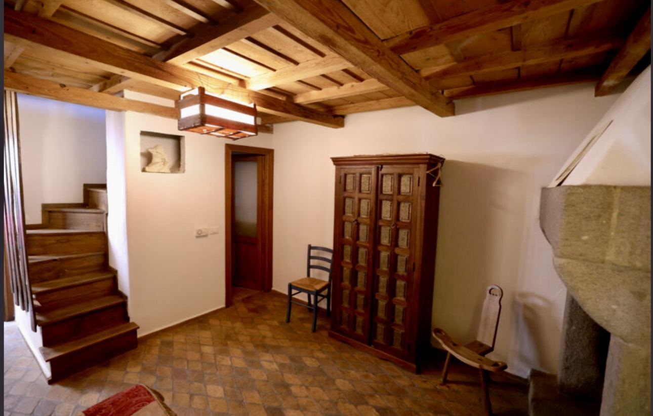 Stone stairway to the upper floor