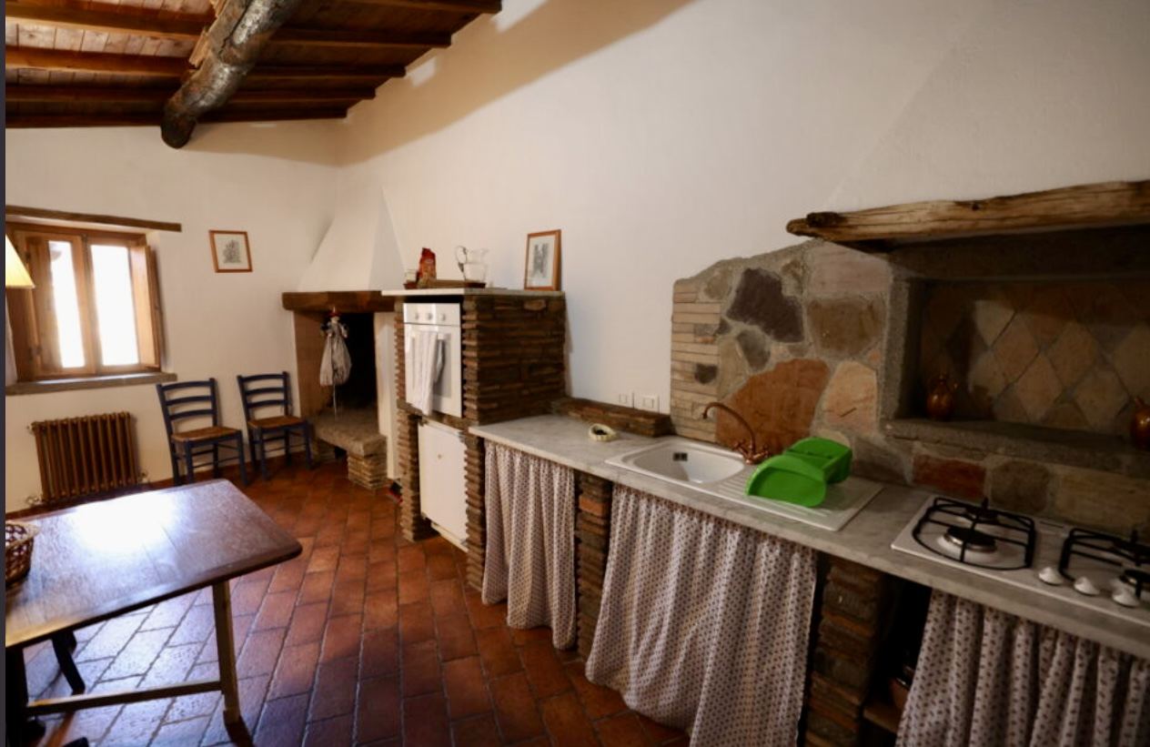 Traditional wood-fired kitchen